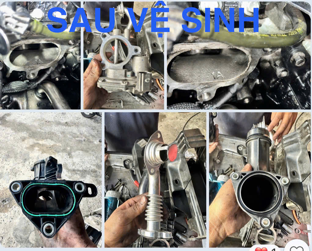 Sau khi vệ sinh động cơ máy dầu tại Garage Minh Nhật